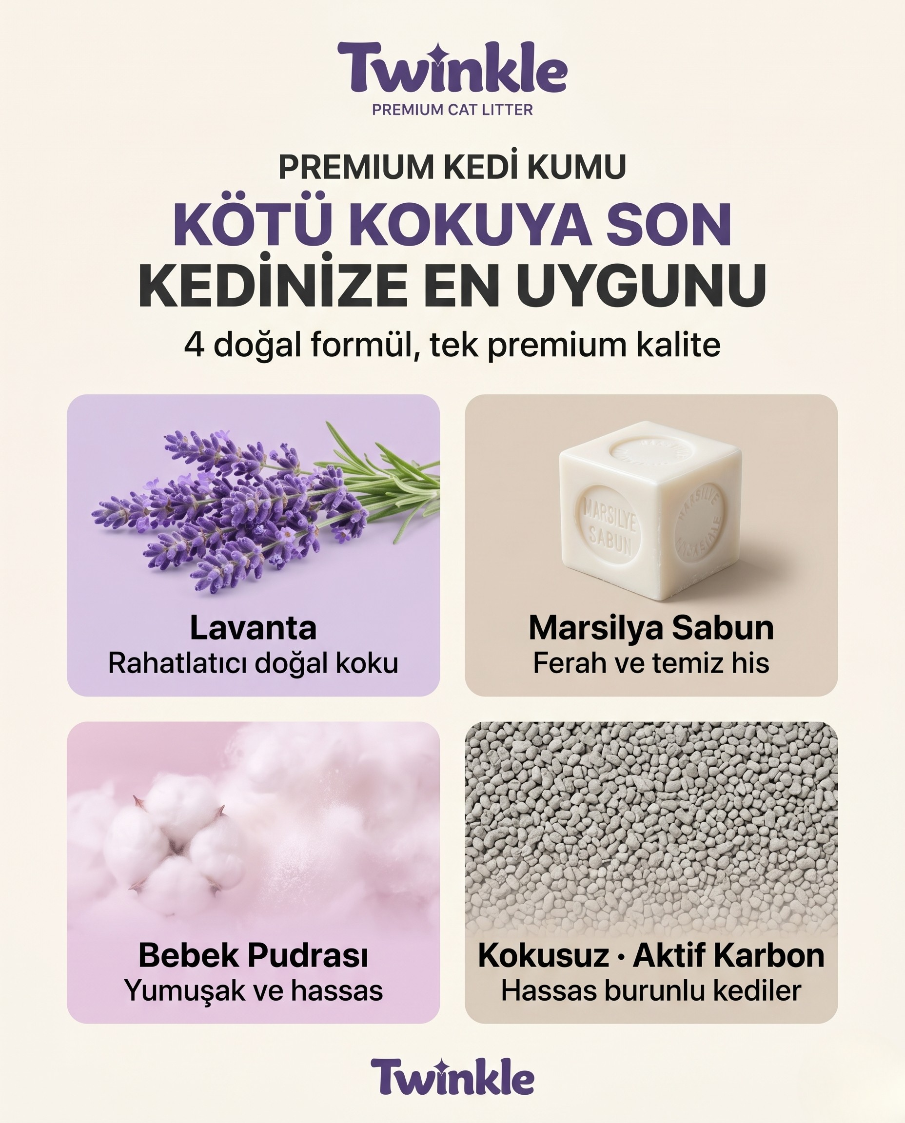Aktif Karbonlu Bentonit Kedi Kumu 10 L – Süper Topaklanan, %100 Doğal ve Yüksek Koku Kontrolü - 6