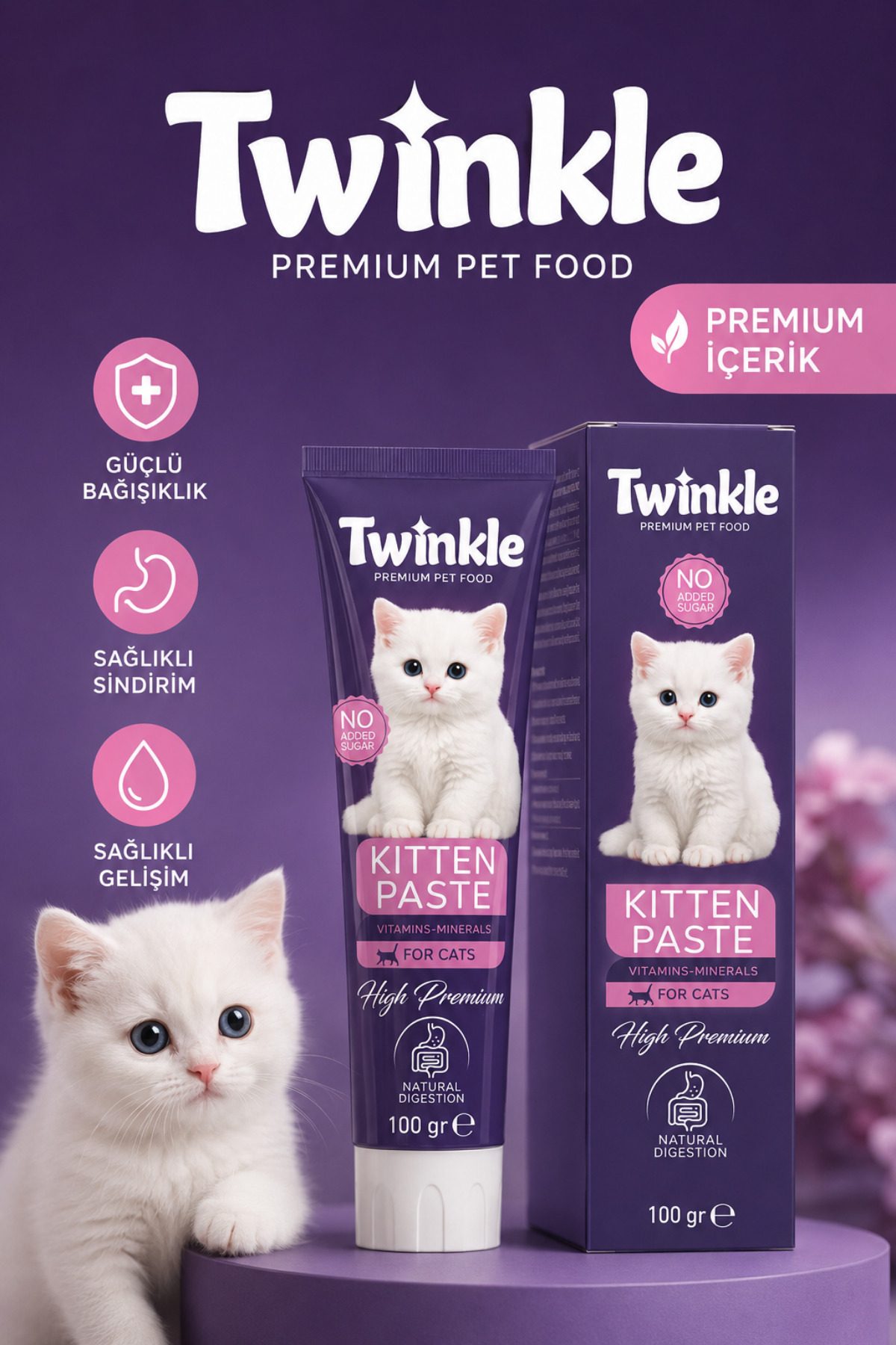 Kitten Paste 100 Gr | Yavru Kediler İçin Vitaminli Malt Macun Sindirim ve Gelişim Desteği