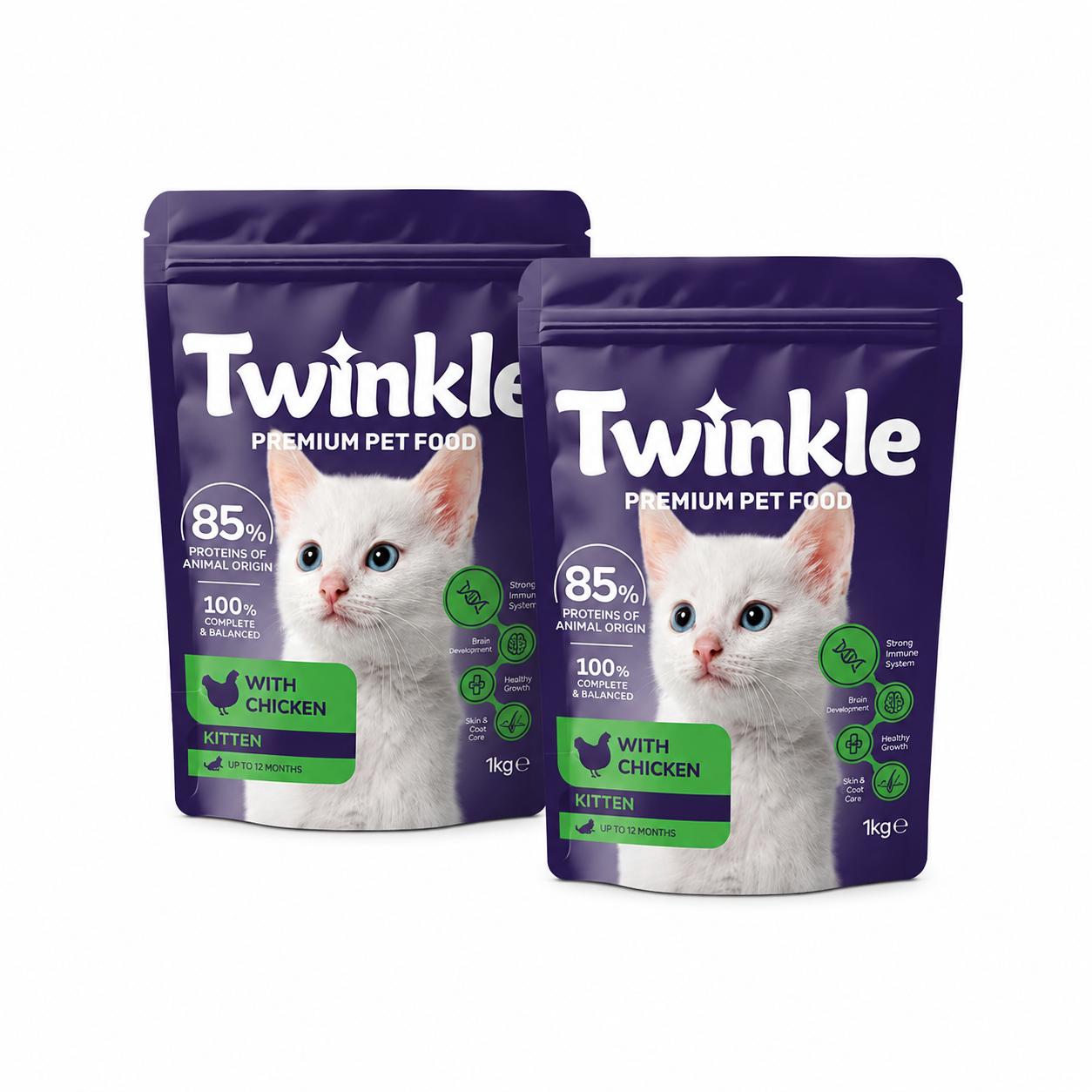Huhn Katzenbabyfutter 1 kg x 2 Stück Sparpack Katzenfutter