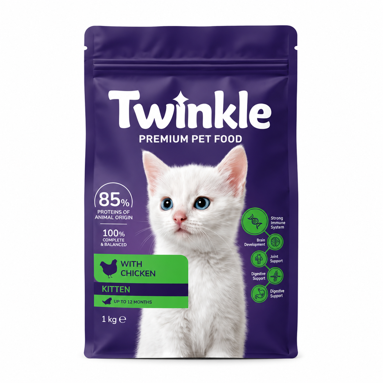Poulet Chaton 1 kg – Formule Vitaminée et Équilibrée