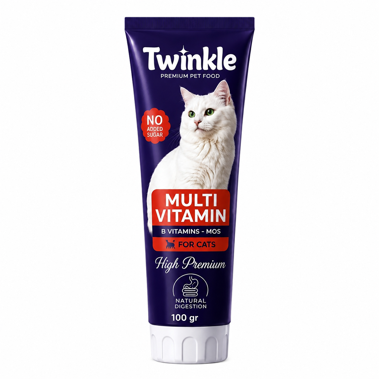Twinkle Multivitamin Cat Malt Paste 100 gr - Vitamin, Mineral & Digestion Support