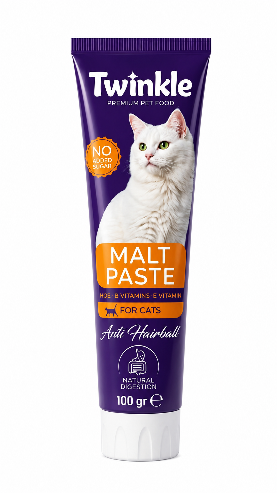 Twinkle Anti Hairball Cat Malt 100 gr - Digestion Support